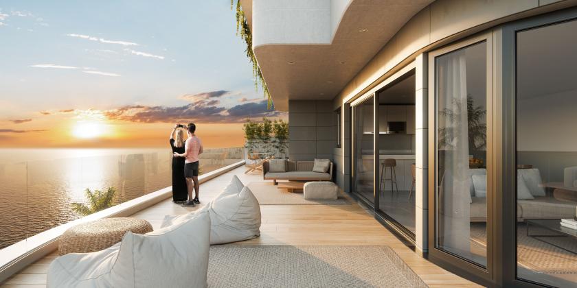 2 Schlafzimmer Apartment mit Terrasse In Aguilas in Medvilla Spanje