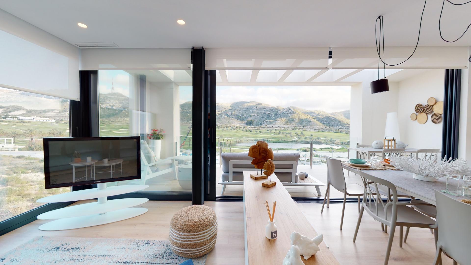Maisonette-Apartments mit herrlichem Blick auf Golf und Berge in Medvilla Spanje