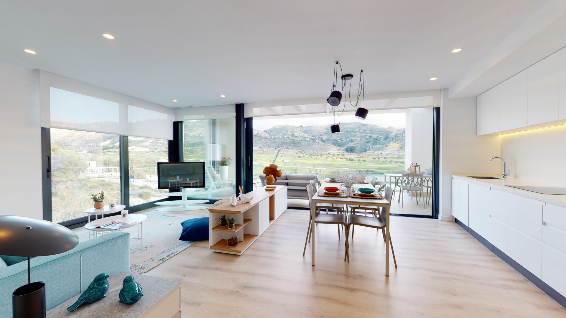Maisonette-Apartments mit herrlichem Blick auf Golf und Berge in Medvilla Spanje