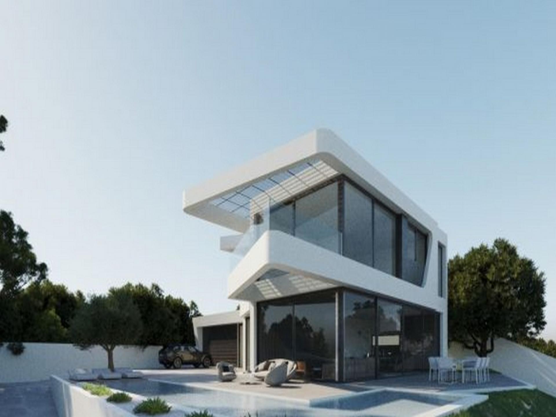 Neubauvilla mit Meer- und Bergblick zum Verkauf in Altea in Medvilla Spanje