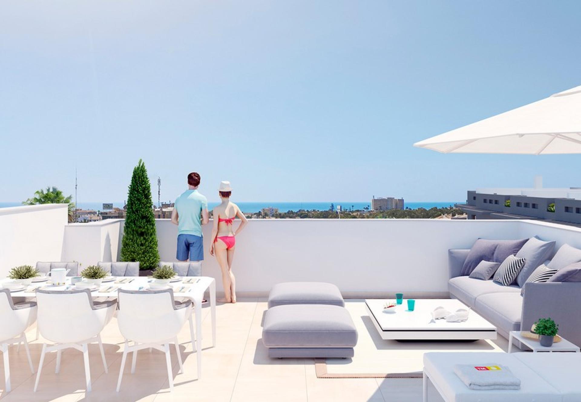 2 Schlafzimmer Wohnung mit Garten In Playa Flamenca - Orihuela Costa - Neubau in Medvilla Spanje