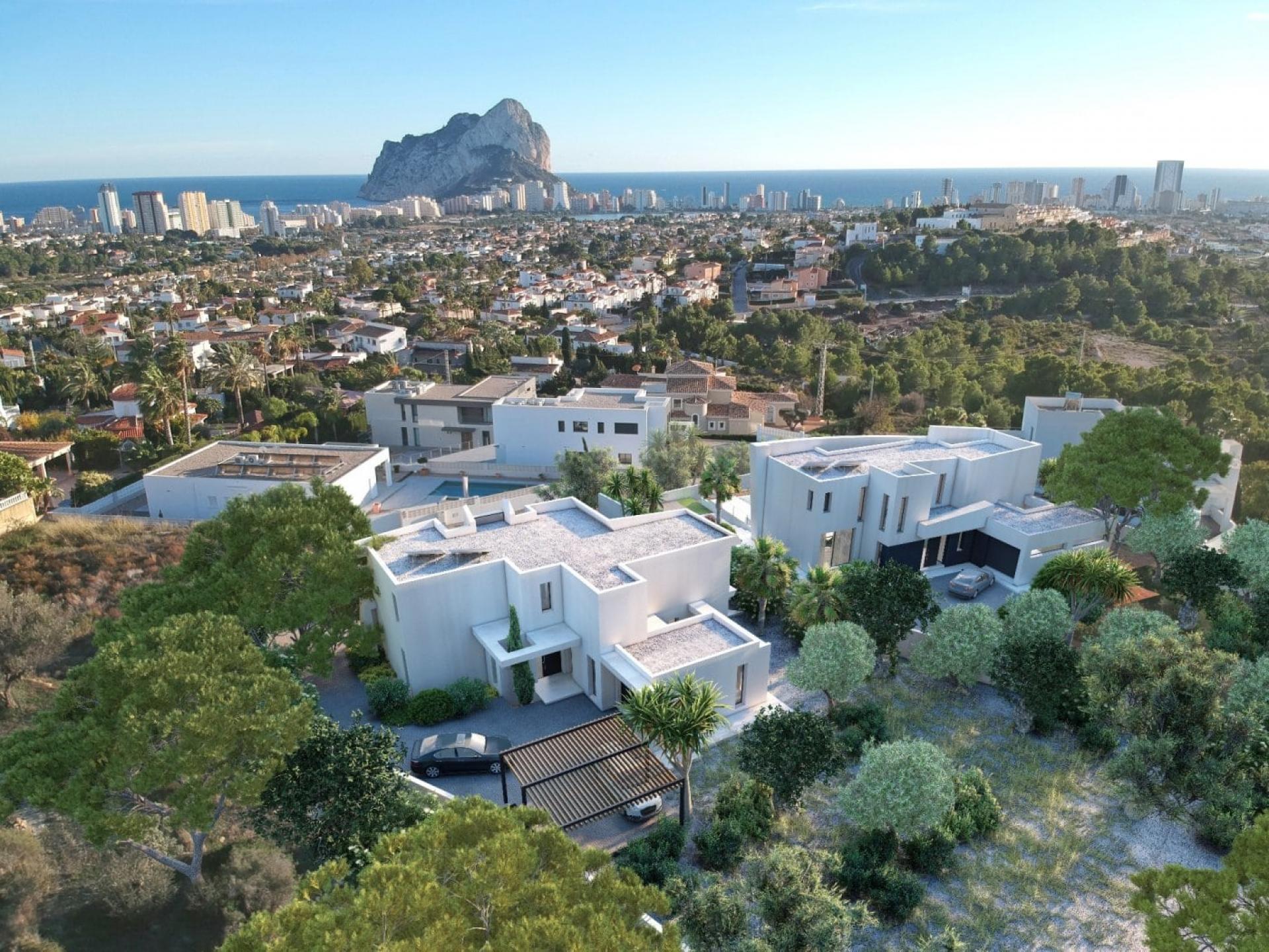 Schöne Villa in Calpe mit Panoramablick in Medvilla Spanje