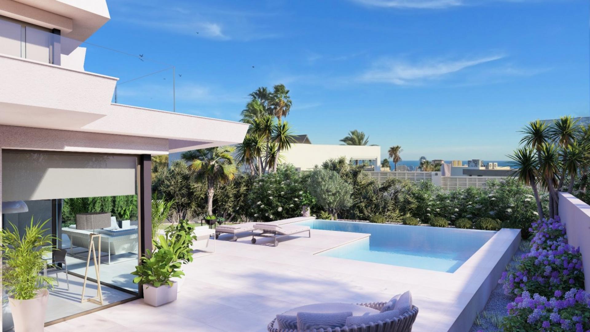 Projekt für eine wunderschöne Villa mit Panoramablick auf das Meer in Medvilla Spanje