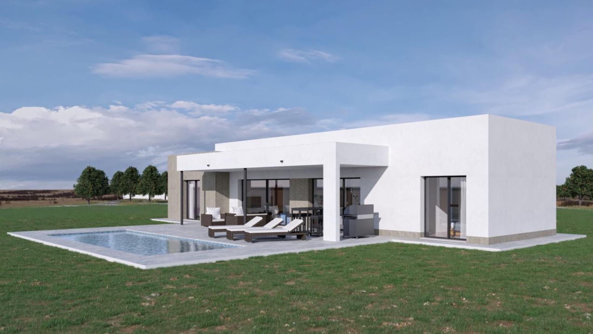 Off-Plan-Villa in Hondon zum Verkauf in Hondon de las Nieves in Medvilla Spanje
