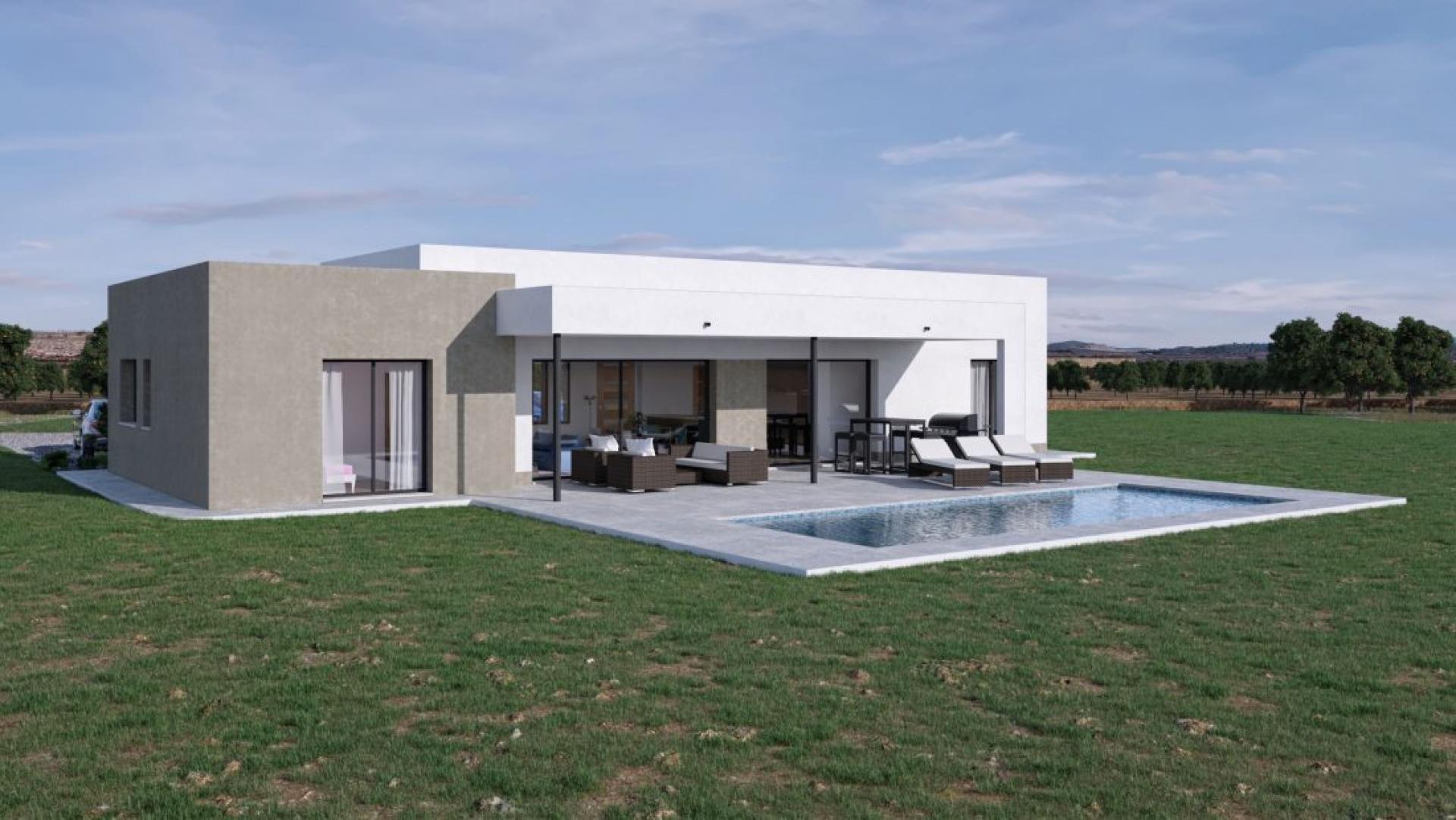 Off-Plan-Villa in Hondon zum Verkauf in Hondon de las Nieves in Medvilla Spanje