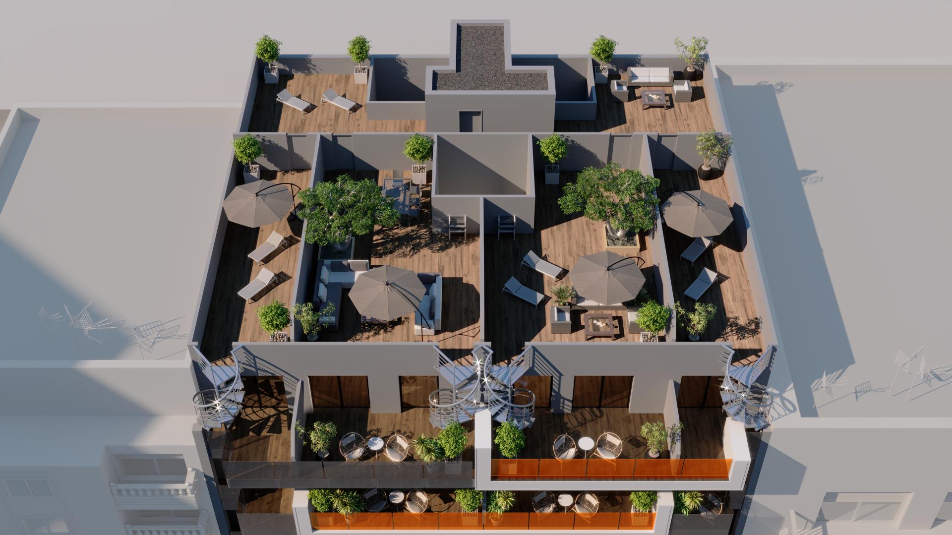 3 Schlafzimmer Apartment mit Terrasse In Torrevieja - Neubau in Medvilla Spanje