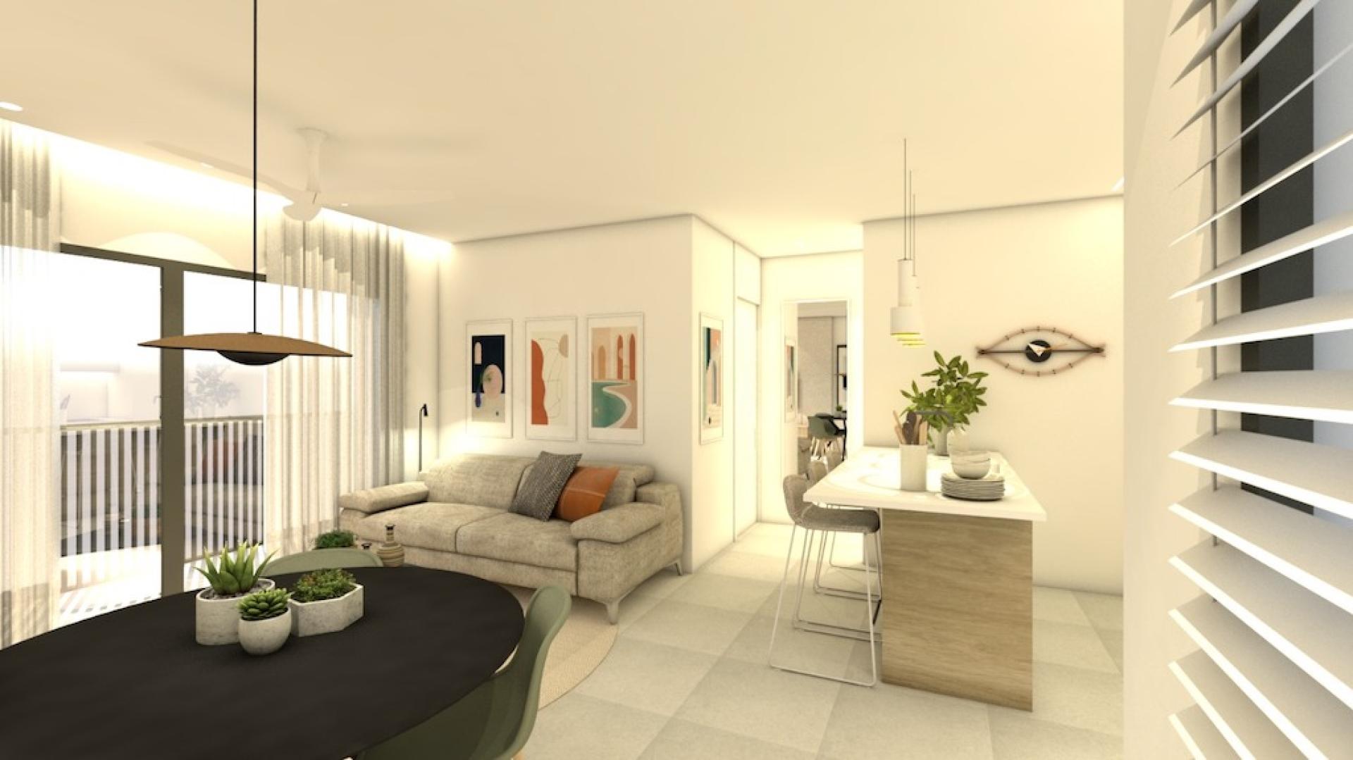 3 Schlafzimmer Apartment mit Terrasse In Santiago de la Ribera - Neubau in Medvilla Spanje