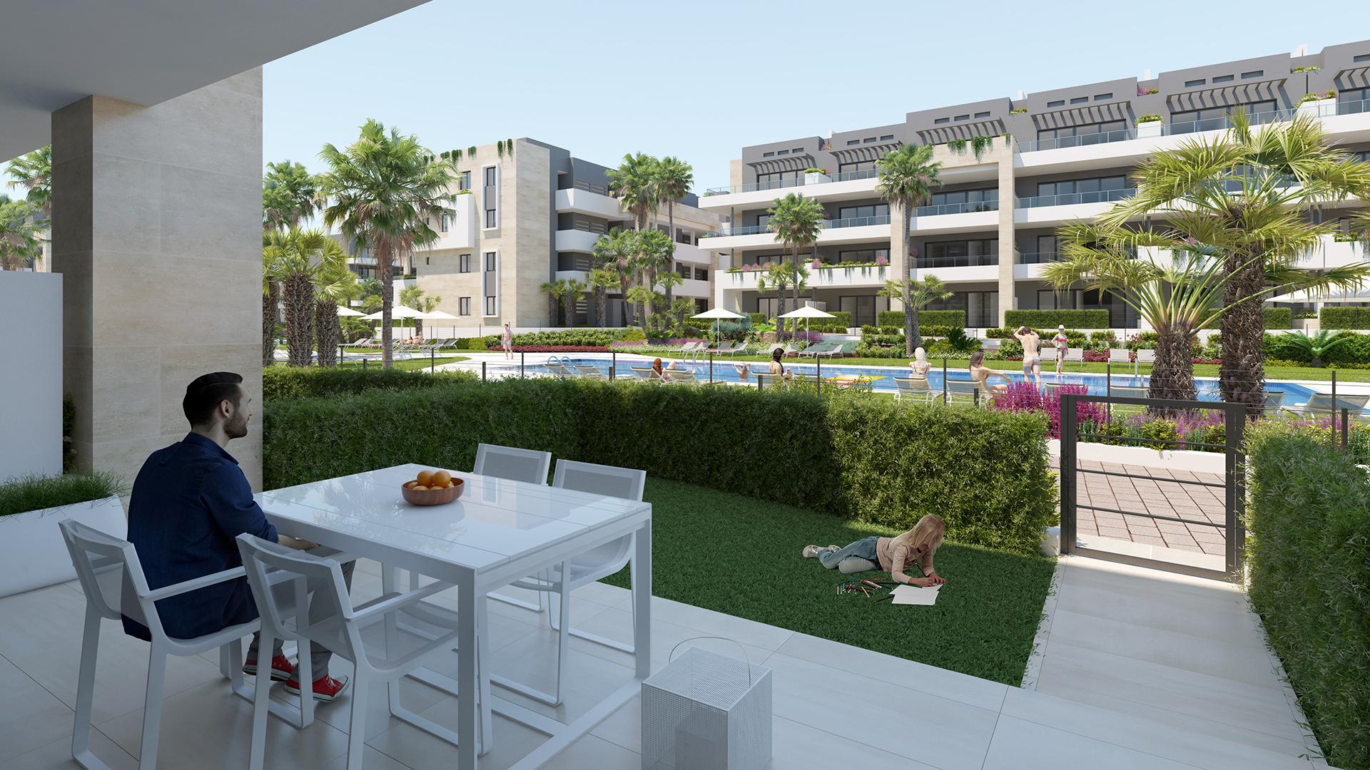 Apartments 500 m vom Strand entfernt in Playa Flamenca, Orihuela in Medvilla Spanje